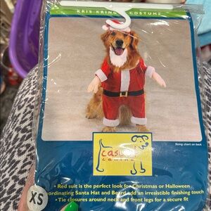 Kris Kringle Santa dog Christmas costume